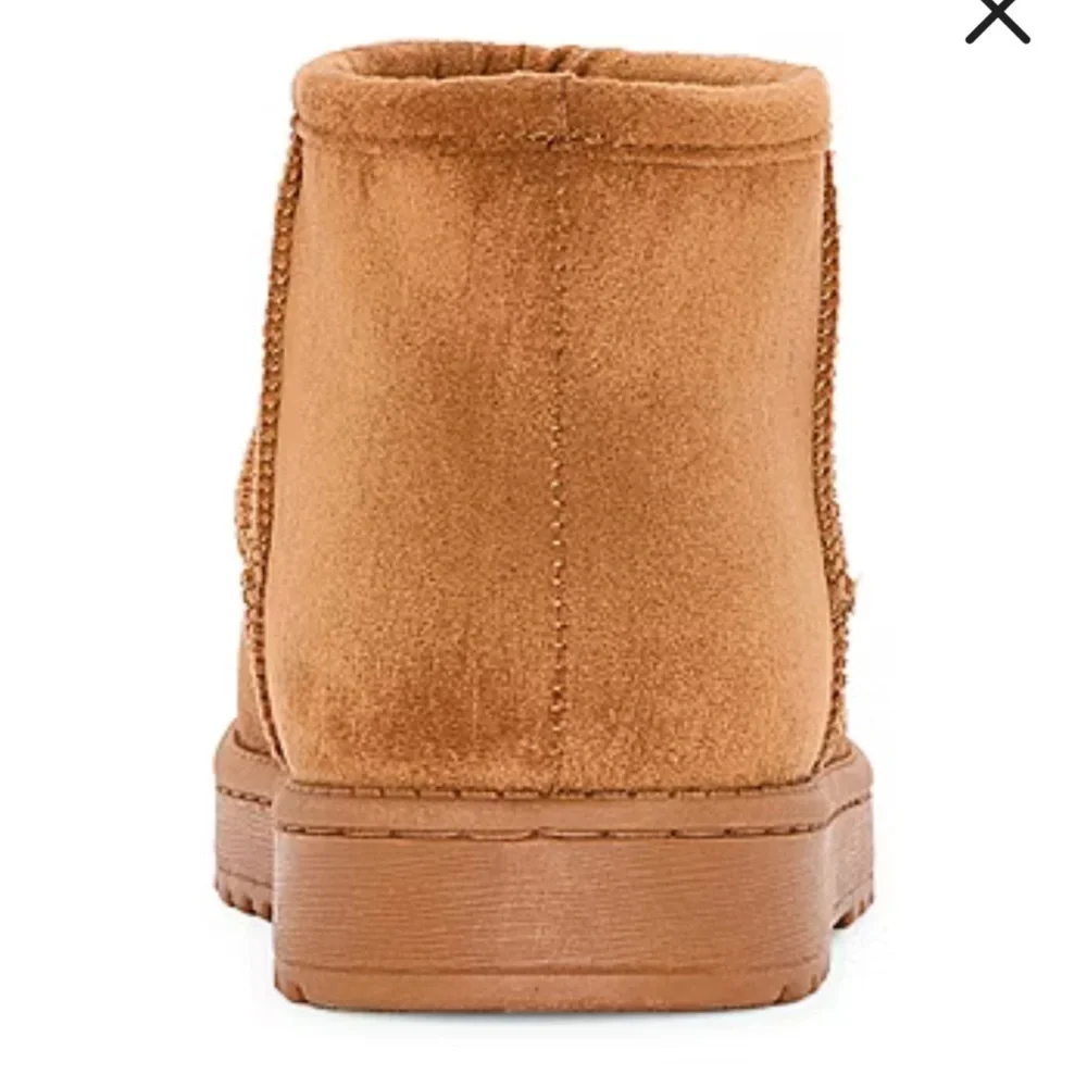 ✨NEW✨IN BOX💕✨Arizona Slater Flat Heel Winter Ankle Booties Boots Tan 6